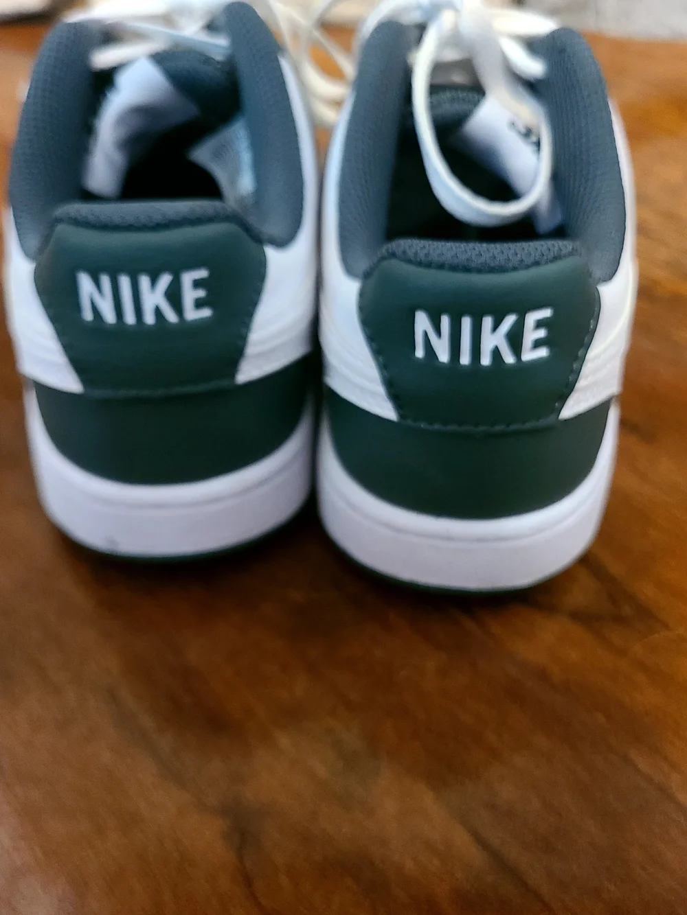 Nike Dark Green and White Court Vision (US 6)